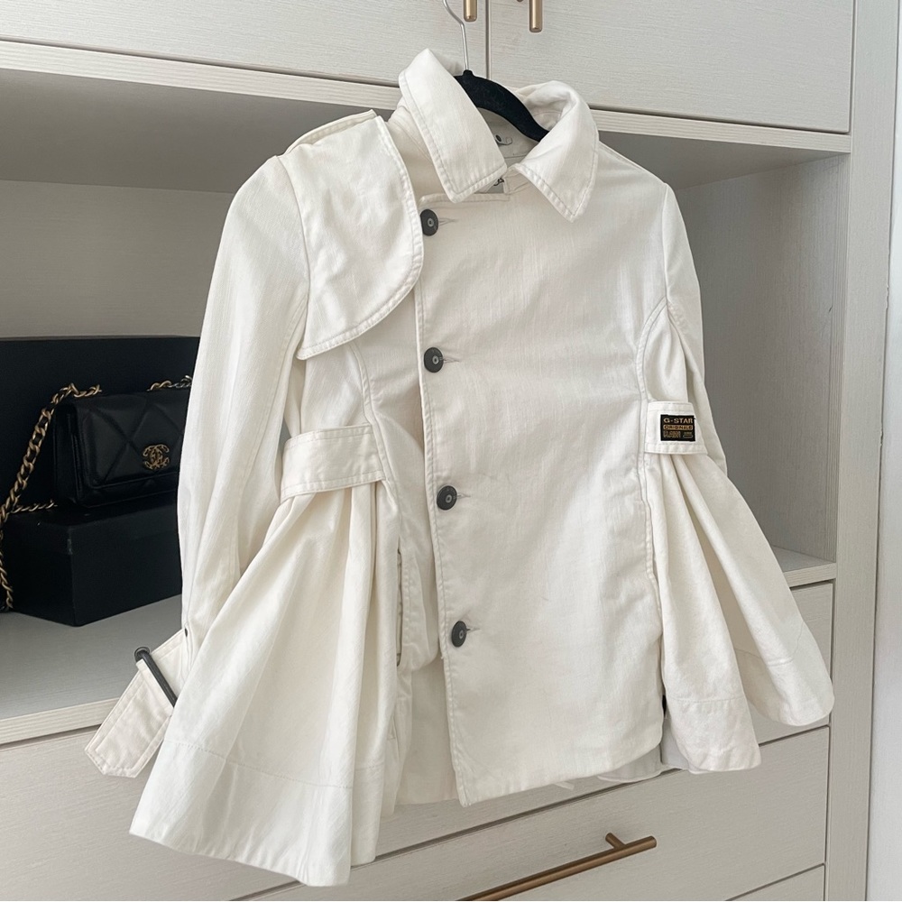 G-Star Raw Women's white denim babydoll jacket